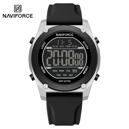 Men's Digital Sports Watch 50M Waterproof HD Electronic Screen with Alarm