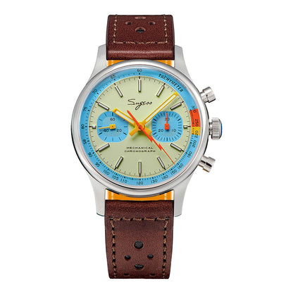Sugess S387 Mechanical Chronograph – Classic Heritage Luxury Wristwatch
