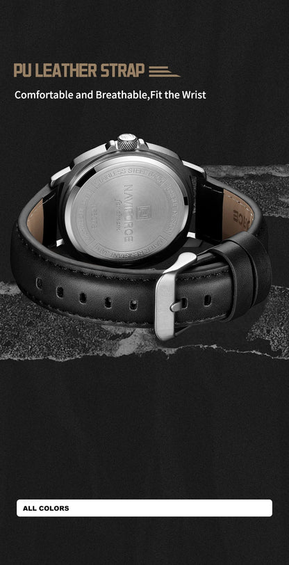 High Quality Quartz Watch Auto Date Display Waterproof