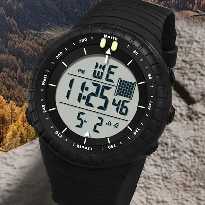 New Sports Electronic Watch LED Alarm Clock Multi functional Night Light & Waterproof