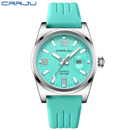 Luminous Sport Quartz Watch with Silicone Strap