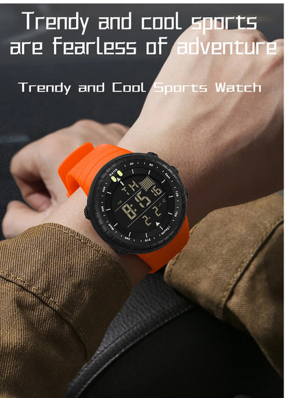New Sports Electronic Watch LED Alarm Clock Multi functional Night Light & Waterproof