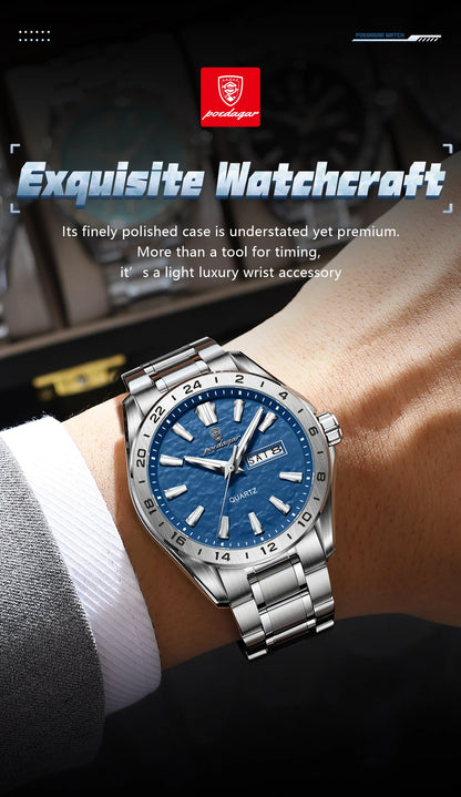 Poedagar "Wave-Dial" Sport Luxury – Day/Date Edition