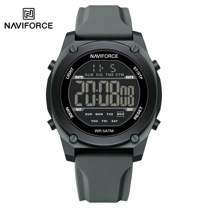 Men's Digital Sports Watch 50M Waterproof HD Electronic Screen with Alarm