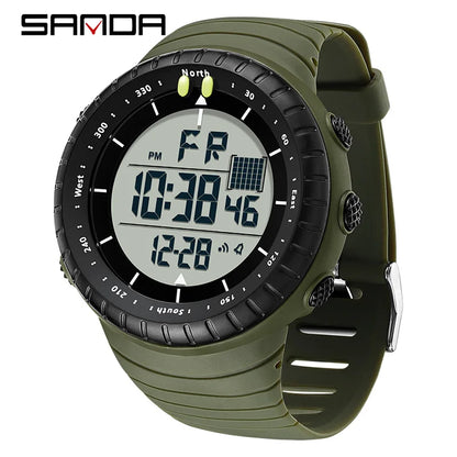 New Sports Electronic Watch LED Alarm Clock Multi functional Night Light & Waterproof