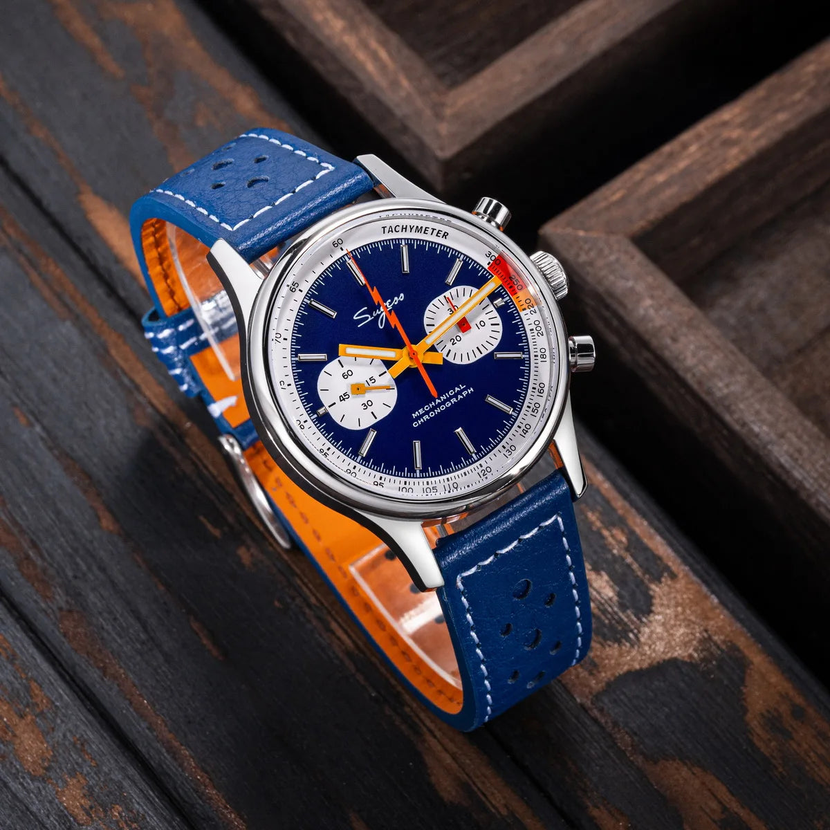 Sugess S365 Chronograph Heritage – 40mm Manual-Wind Mechanical Sports Watch