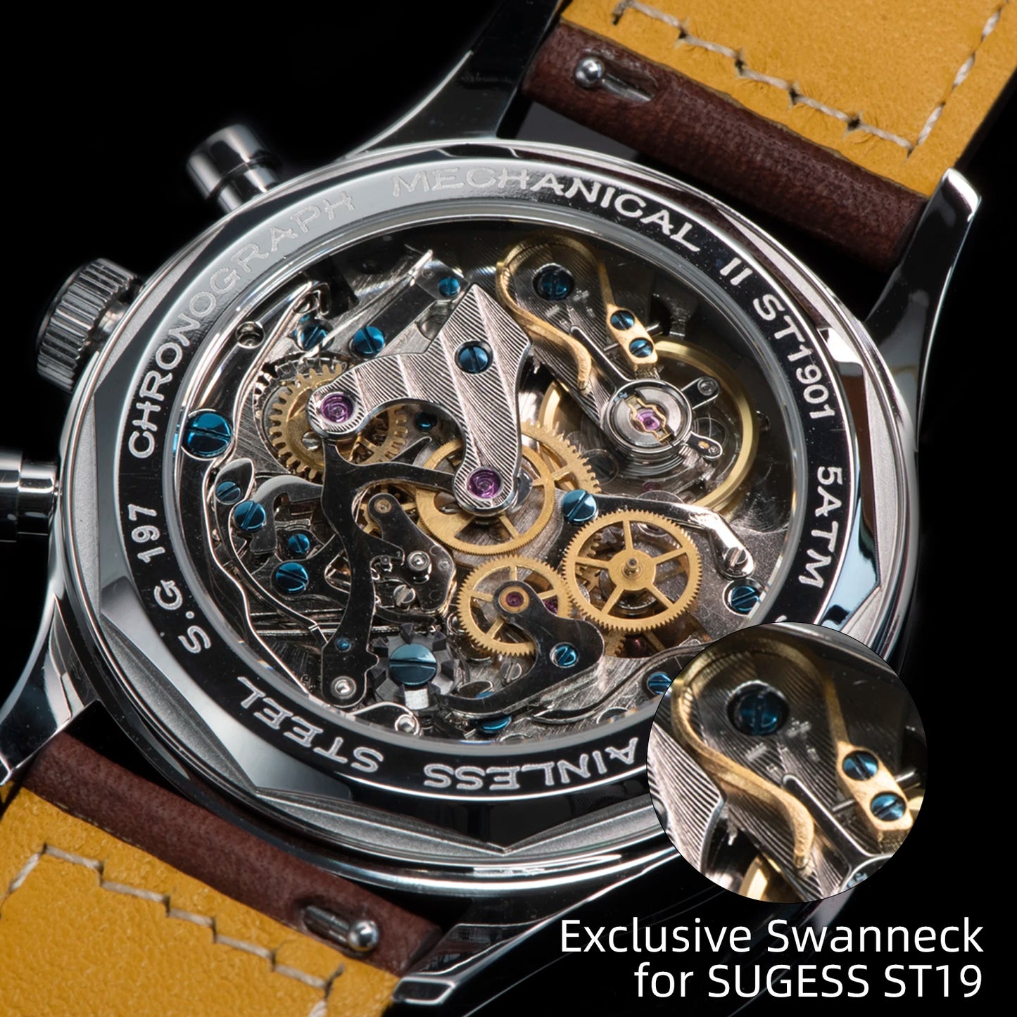 Sugess S387 Mechanical Chronograph – Classic Heritage Luxury Wristwatch