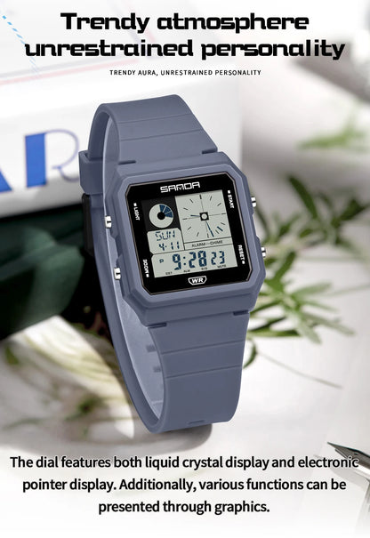 Electronic Watch Multifunction Alarm Calendar Waterproof Sports Watch