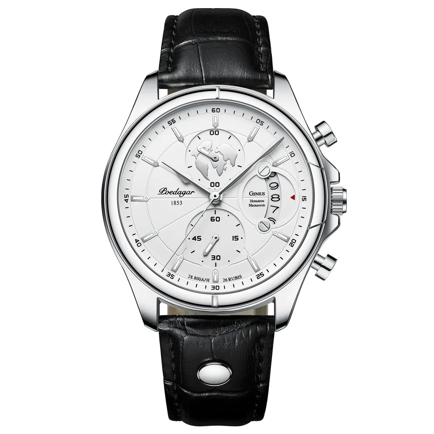 Luxury Men's Business Leather Quartz Watch – Waterproof with Chronograph and Date