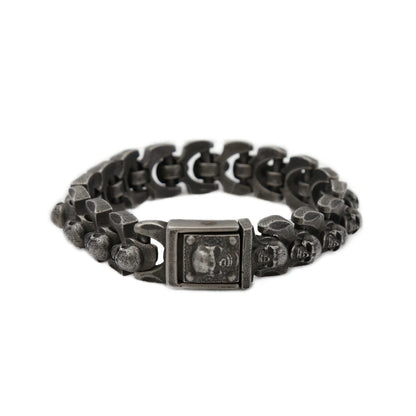 Heavy Skull Bracelet - 316L Stainless Steel