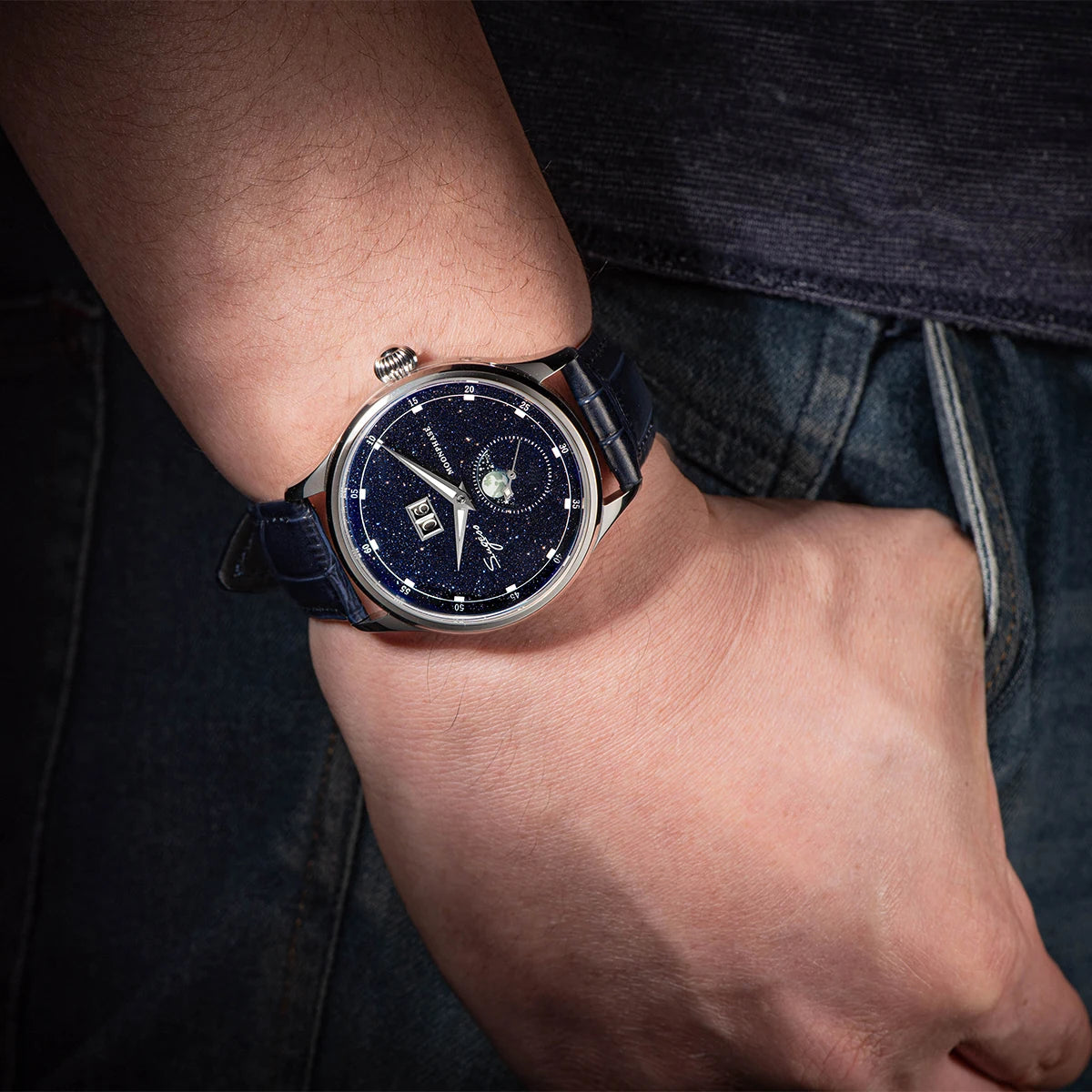 Sugess S401B V3 Moonphase Master – Automatic Big Date Aventurine Dial Luxury Watch