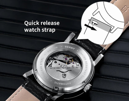 BERNY Heritage Railroad Automatic – Miyota 8215 (Model AM138M-L)