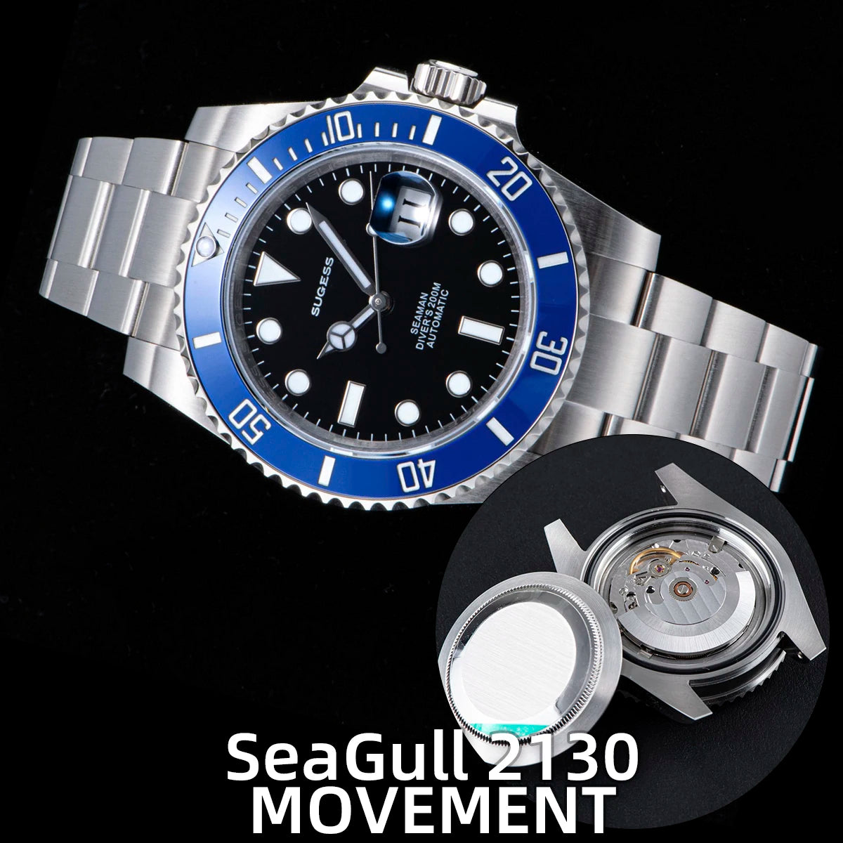Sugess Ocean Star SU126610LV Automatic Diver – Ceramic Green Bezel 40mm Luxury Sports Watch