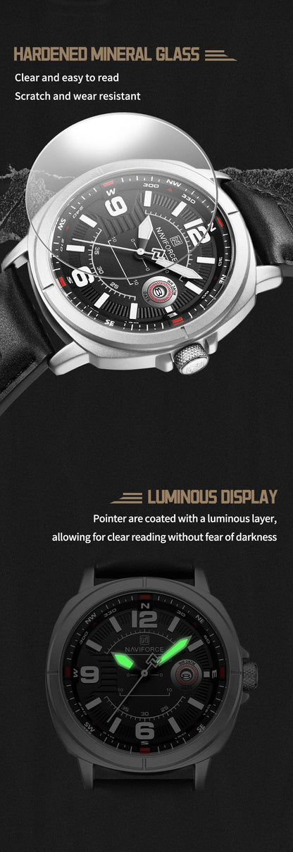 High Quality Quartz Watch Auto Date Display Waterproof