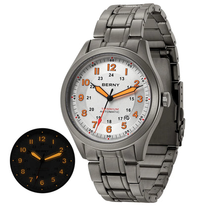 BERNY AMT163MS Titanium Automatic Field Watch