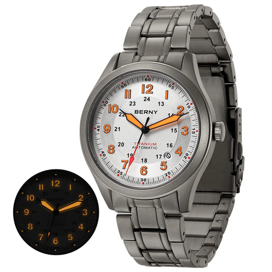 BERNY AMT163MS Titanium Automatic Field Watch