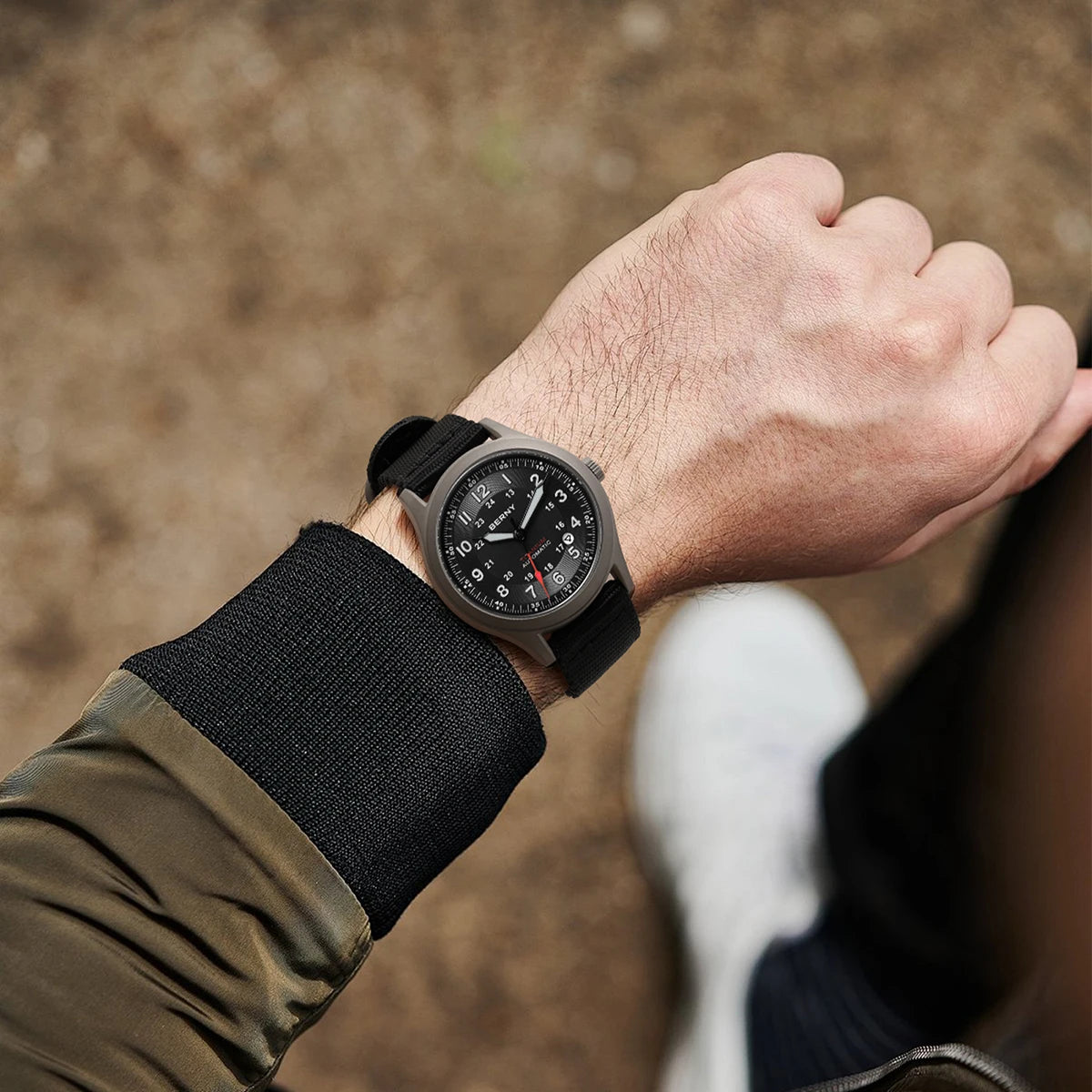 BERNY AMT163MS Titanium Automatic Field Watch