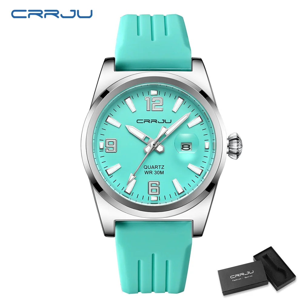 Luminous Sport Quartz Watch with Silicone Strap