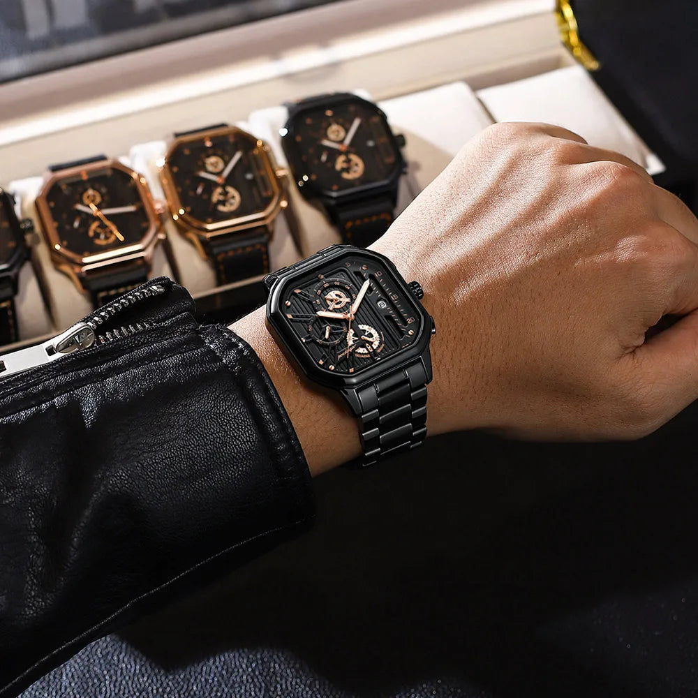 Elevate Your Style with the POEDAGAR Luxury Casual Chronograph