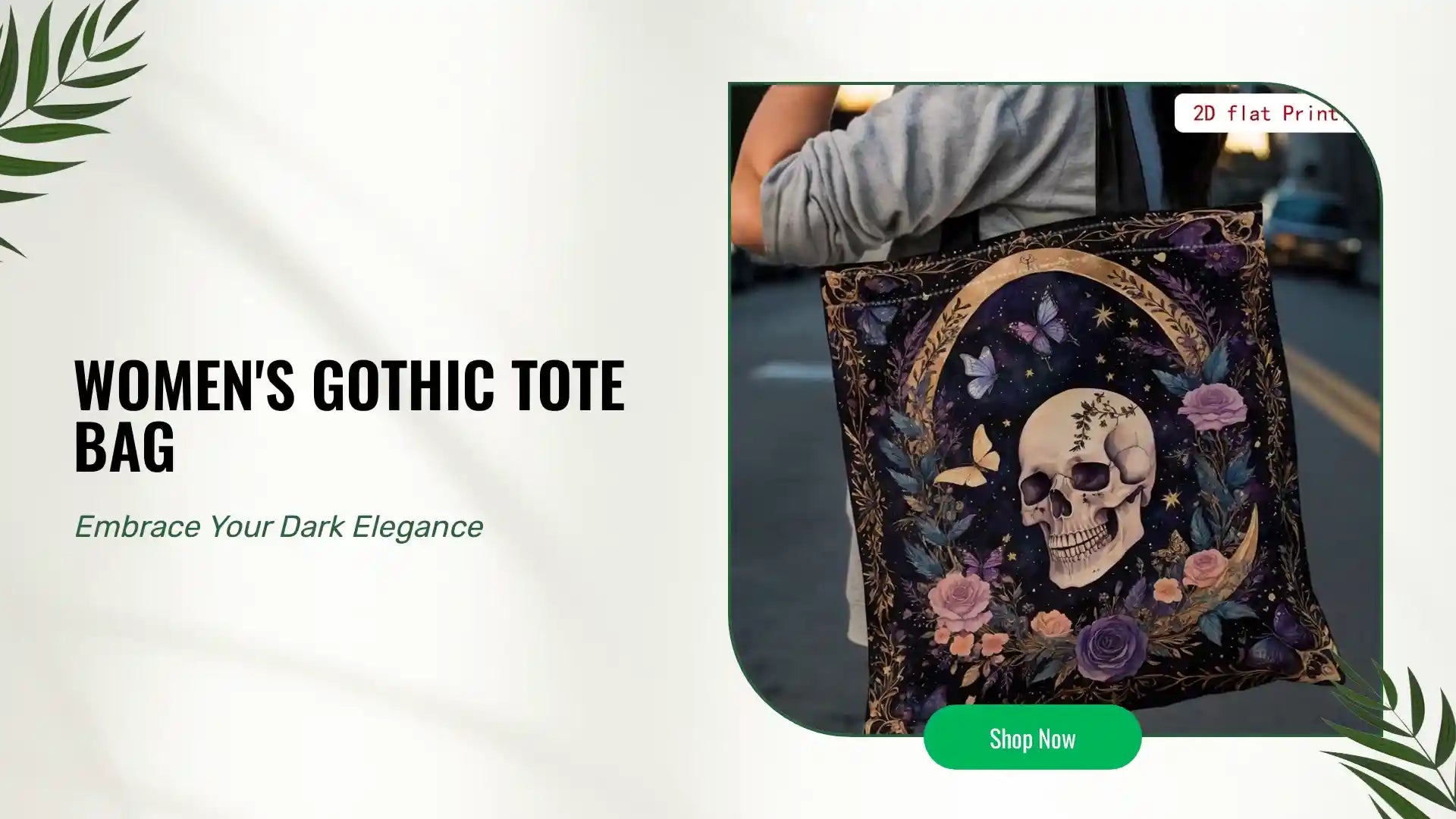 Women's Gothic Tote Bag by@Outfy
