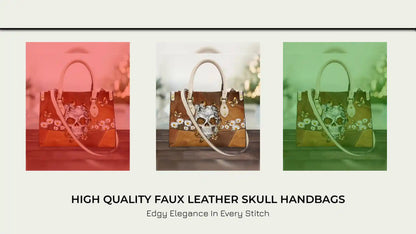 High Quality Faux Leather Skull Handbags by@Outfy